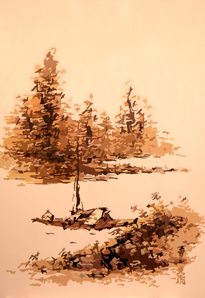 四季山水-秋景,oil on canvas, 112.2x162.1cm, 2006.jpg