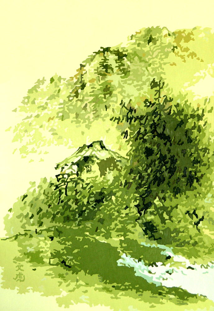 四季山水-夏景, 112.2x162.1cm, oil on canvas, 2007.jpg