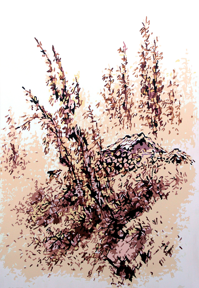 秋林幽居, 2007, oil on canvas, 162 x 112.1cm.jpg
