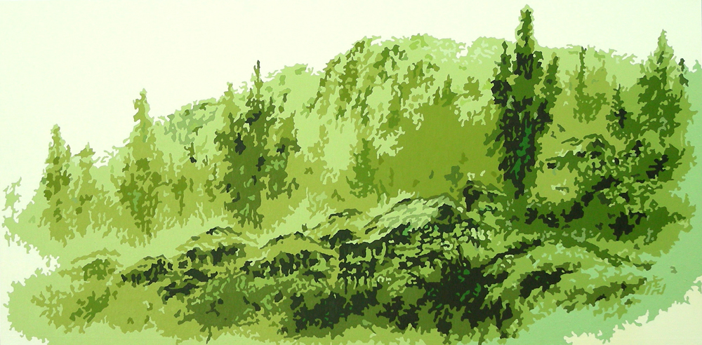 山陰村家, oil on canvas, 61x122.1cm, 2007.jpg