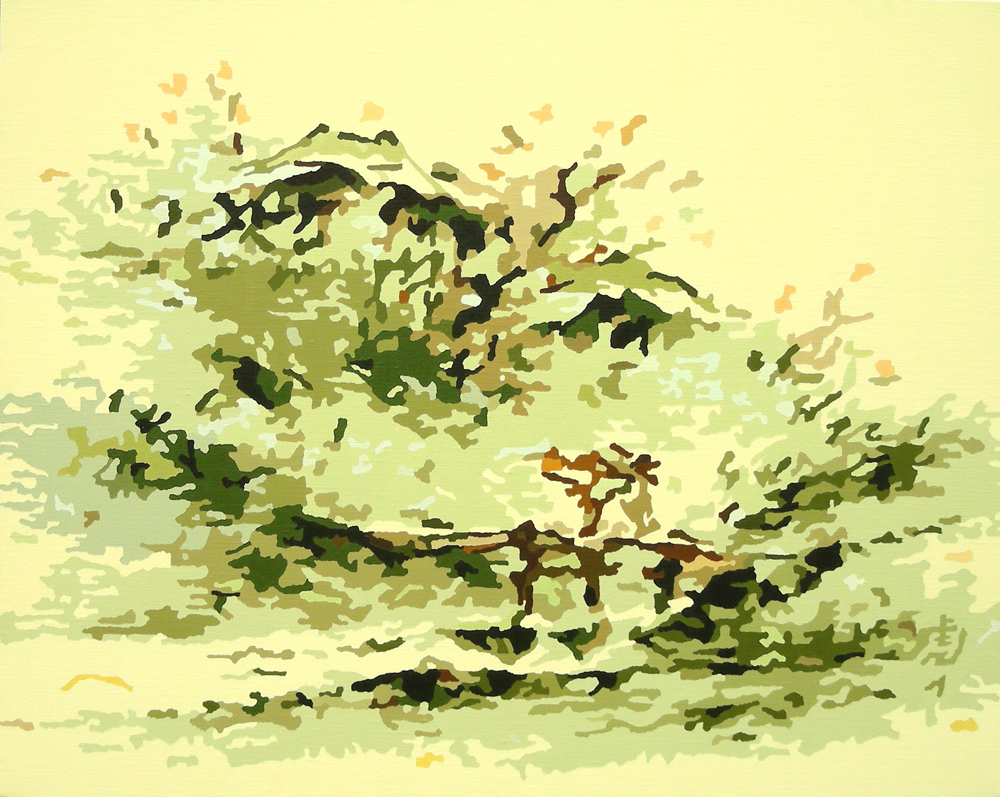 春景山水, 2007, oil on canvas, 72.5 x 90.7cm.jpg