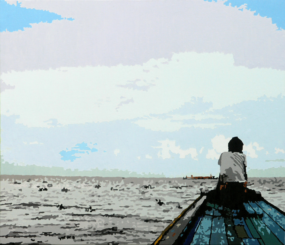 Tonlesap Lake, Cambodia, 2007, oil on canvas, 45.4 x 52.8cm.jpg