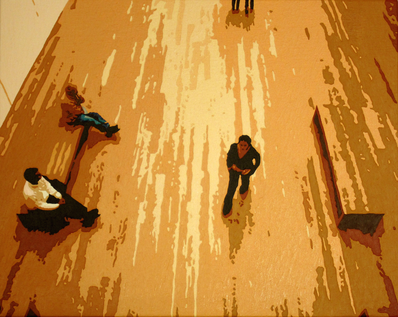 Five People, 2011,06,02, Oil on canvas, 40.5 x 50.8cm.jpg