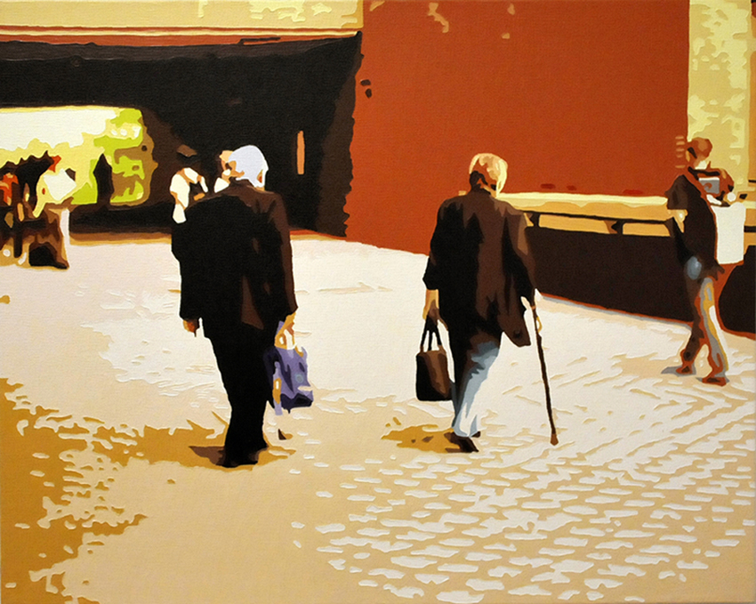 Eleven People, 2011.10.30, Oil on canvas, 40.6 x 50.8cm.jpg