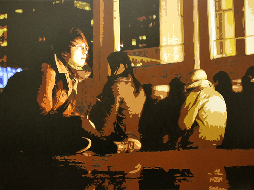 Eight People, 2012.1.22, Oil on canvas, 76.2 x 101.6cm.jpg