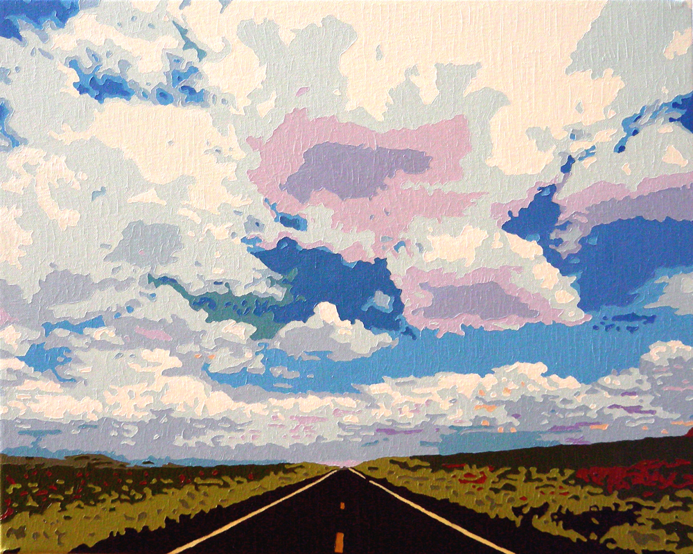 One Day On The Road, oil on canvas, 40.6x50.9cm, 2009.1.6.jpg