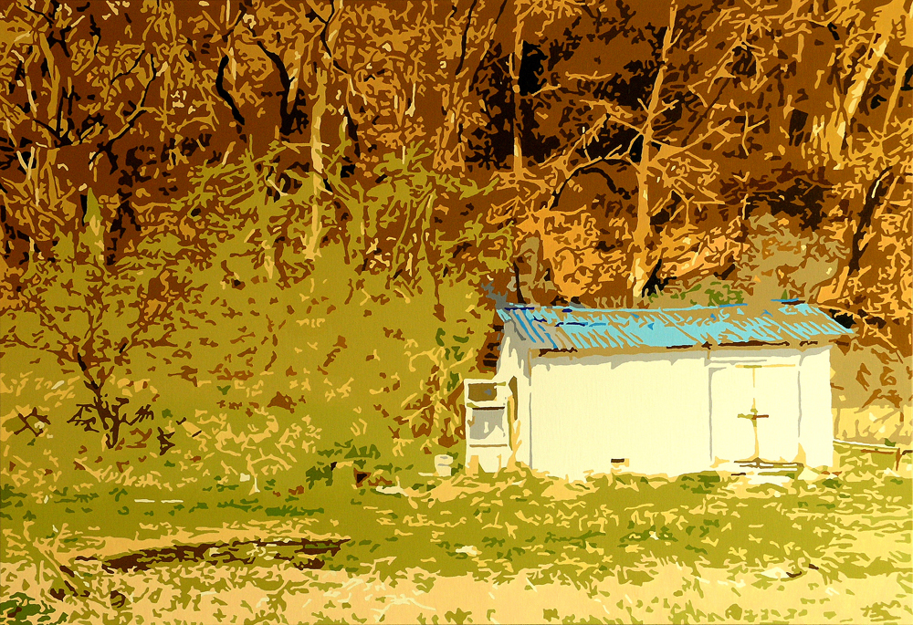 an isolated house, oil on canvas, 89.5x130.4, 2008.jpg